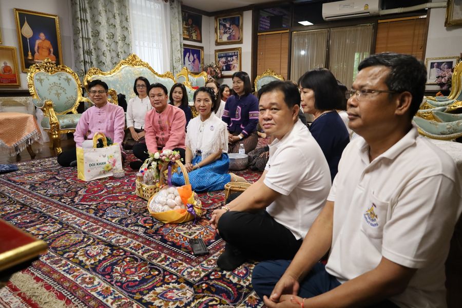 วิทยาเขตเชียงราย กราบนมัสการขอพรจากพระเดชพระคุณ พระราชวชิรคณี, ดร. เจ้าคณะ จ.เชียงราย