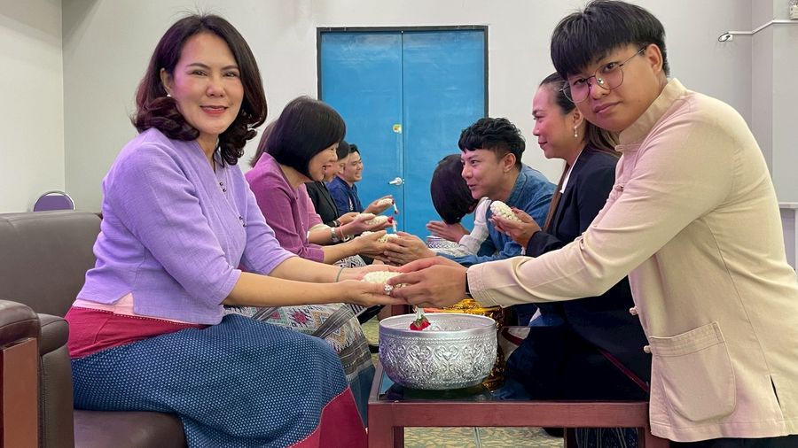 พิธีไหว้ครูนิสิตหลักสูตรและการสอน วิทยาเขตเชียงราย