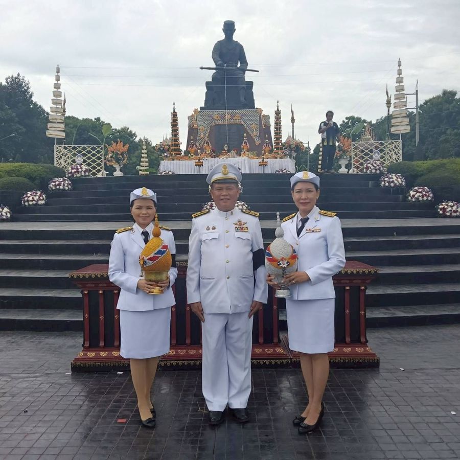 วิทยาเขตเชียงราย ร่วมพิธีถวายเครื่องสักการะบูชาองค์สมเด็จพระนเรศวรมหาราช